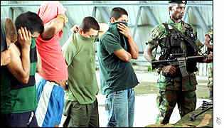 Paramilitaries under arrest in Colombia